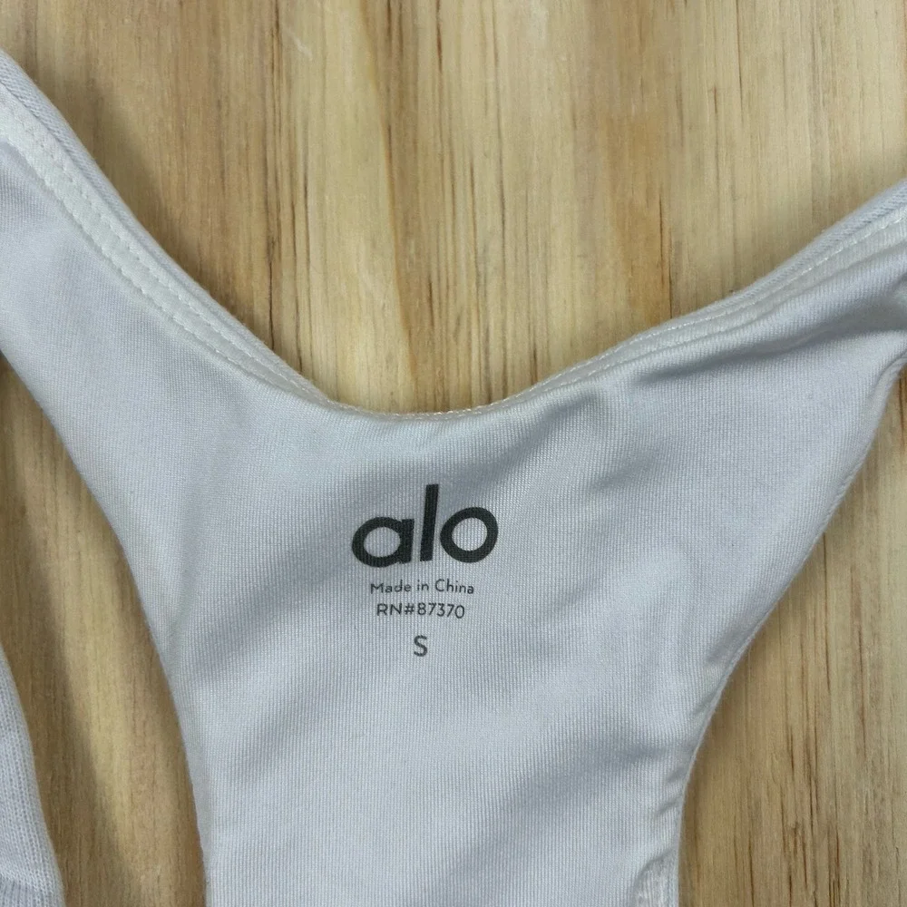 Alo‎ Airlift Advantage Racerback Sports Bra Small White